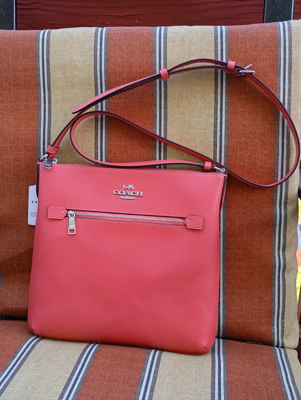 NWT Coach Leather Rowen File Bag